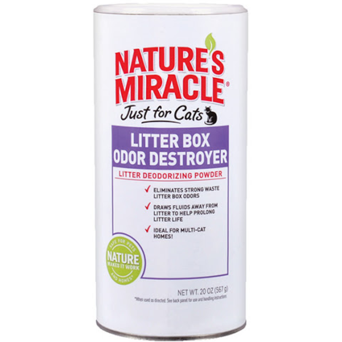 Nature'S Miracle Just For Cats Litter Box Odor Destroyer Deodorizing Powder 20Oz