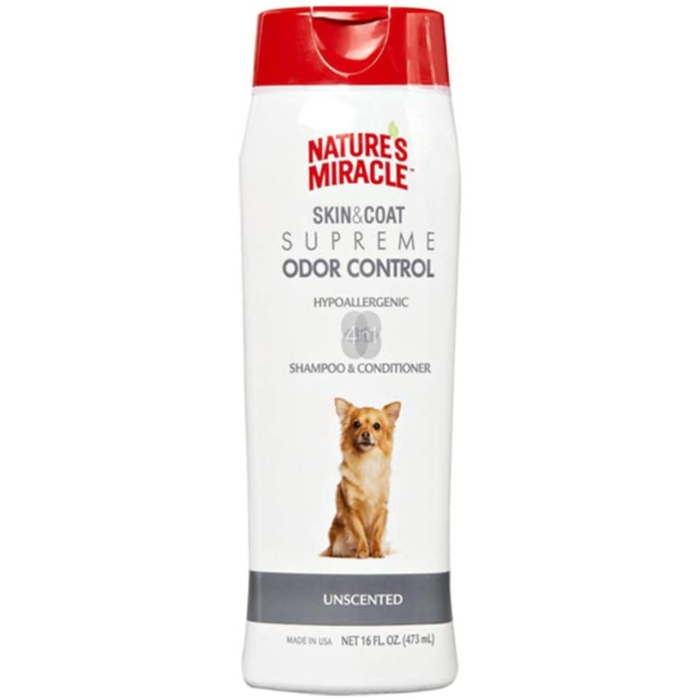 Nature'S Miracle Supreme Odor Control Hypoallergenic Shampoo/Conditioner 16Oz
