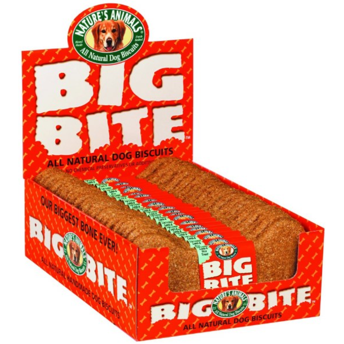 Natures Animals All Natural Big Bite Biscuit Peanut Butter Bulk 8In/24Pc