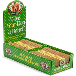 Natures Animals Gourmet Select Organic Bone Cheddar Cheese 4In 2-24Pc Boxes - Pet Totality