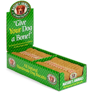 Natures Animals Gourmet Select Organic Bone Peanut Butter 4In 2-24Pc Boxes - Pet Totality