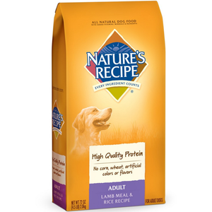 Natures Recipe Adult Dry Dog Food Lamb Meal And Rice 4.5Lb - Pet Totality