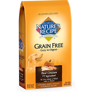 Natures Recipe Grain Free Easy To Digest Dry Dog Food Chicken Sweet Potato 4Lb - Pet Totality