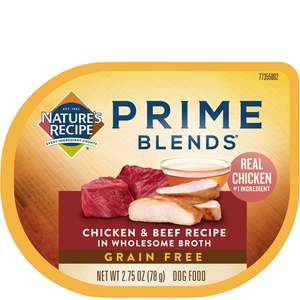 Natures Recipe Prime Blends Wet Dog Food Chicken And Beef 2.75Oz - Pet Totality