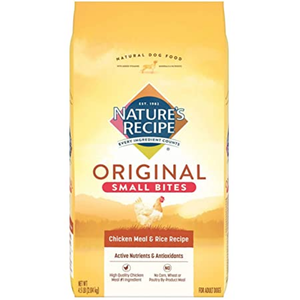 Natures Recipe Small Bites Dry Dog Food Chicken And Rice 4.5Lb - Pet Totality