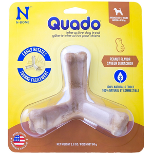 Nbone Dog Quado Usa Peanut Butter  Medium - Pet Totality