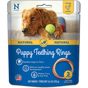 Nbone Dog Teeth Ring Chicken 3Pk - Pet Totality