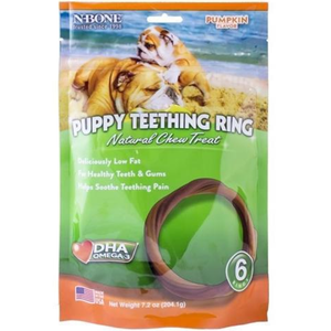 Nbone Dog Teeth Ring Pumpkin  6Pk - Pet Totality