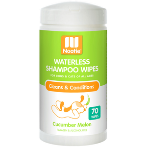 Nootie Waterless Grooming Wipes Cucumber Melon 70 Count - Pet Totality