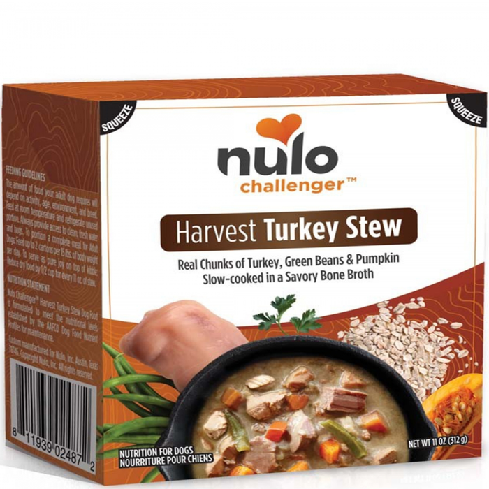 Nulo Challenger Harvest Turkey Stew Wet Dog Food 11Oz Carton