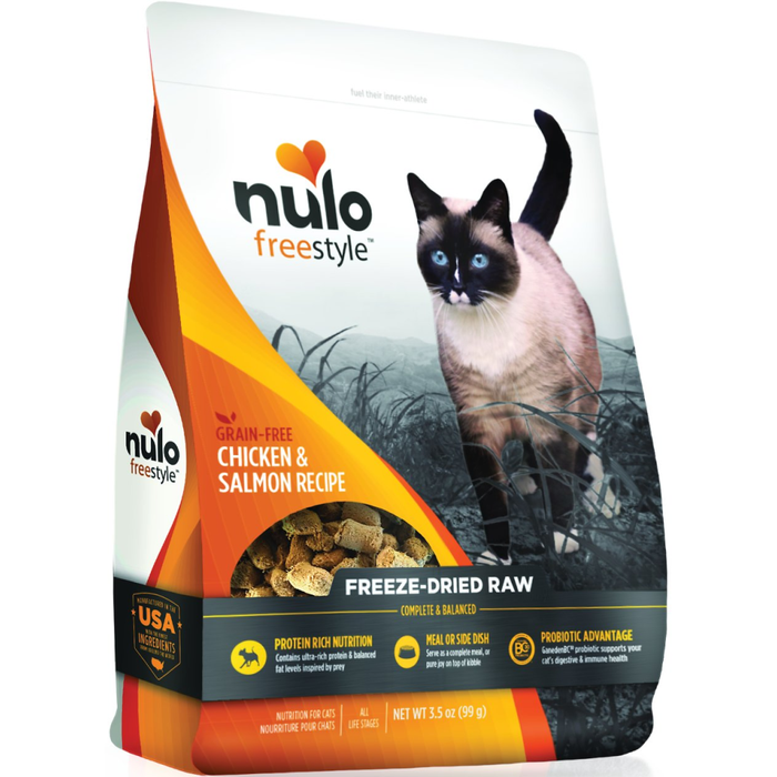 Nulo Freestyle Freeze-Dried Raw Chicken & Salmon Cat Food 3.5Oz