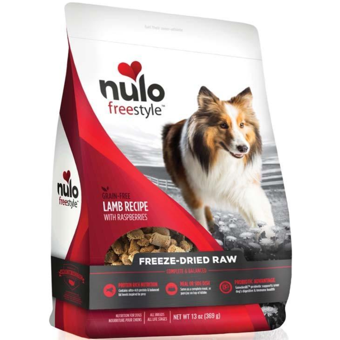 Nulo Freestyle Freeze Dried Raw Grain Free Lamb Dog Food 13Oz
