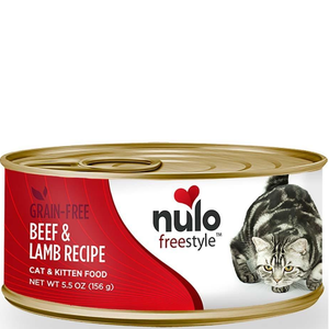 Nulo Freestyle Grain Free Beef & Lamb Recipe Can Cat Food 24Ea/5.5Oz - Pet Totality