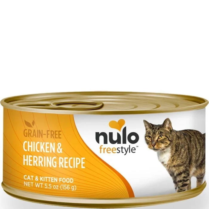 Nulo Freestyle Grain Free Chicken & Herring Recipe Can Cat Food 24Ea/5.5Oz