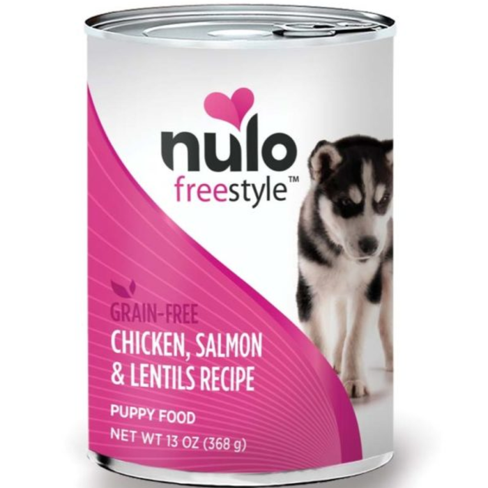 Nulo Freestyle Grain Free Chicken Salmon Lentil Puppy Food Canned 12Ea/13Oz