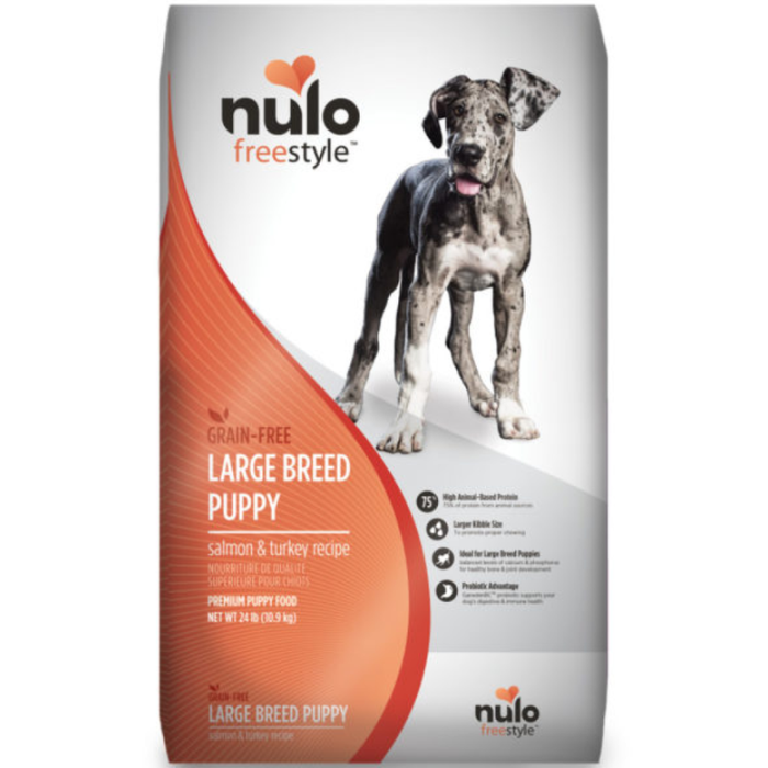 Nulo Freestyle Grain-Free Salmon And Turkey Large Breed Dry Puppy Food 24Lb