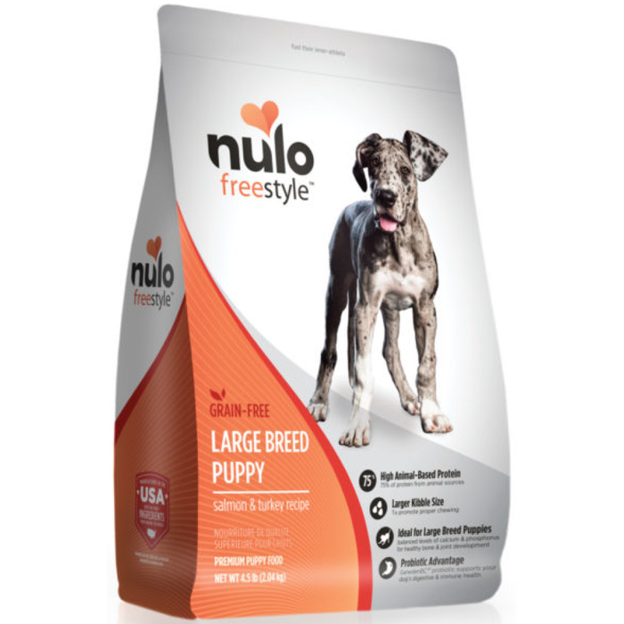 Nulo Freestyle Grain-Free Salmon And Turkey Large Breed Dry Puppy Food 4.5Lb