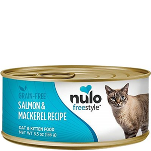 Nulo Freestyle Grain Free Salmon & Mackerel Recipe Can Cat Food 24Ea/5.5Oz - Pet Totality