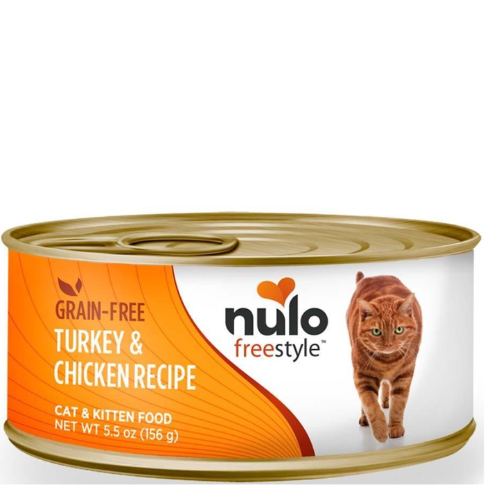 Nulo Freestyle Grain Free Turkey & Chicken Recipe Can Cat Food 24Ea/5.5Oz
