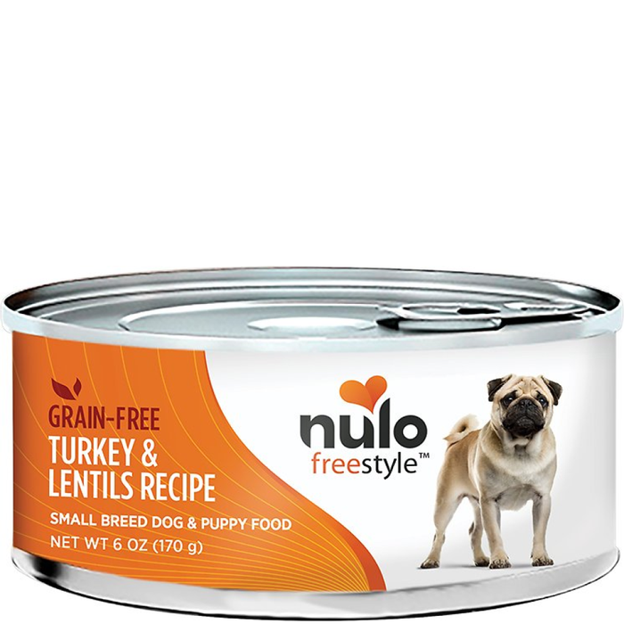 Nulo Freestyle Grain Free Turkey Lentil Small Breed Dog Food Canned 24Ea/6Oz