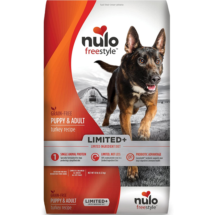 Nulo Freestyle Limited+ Grain Free Turkey Dry Dog 10Lb