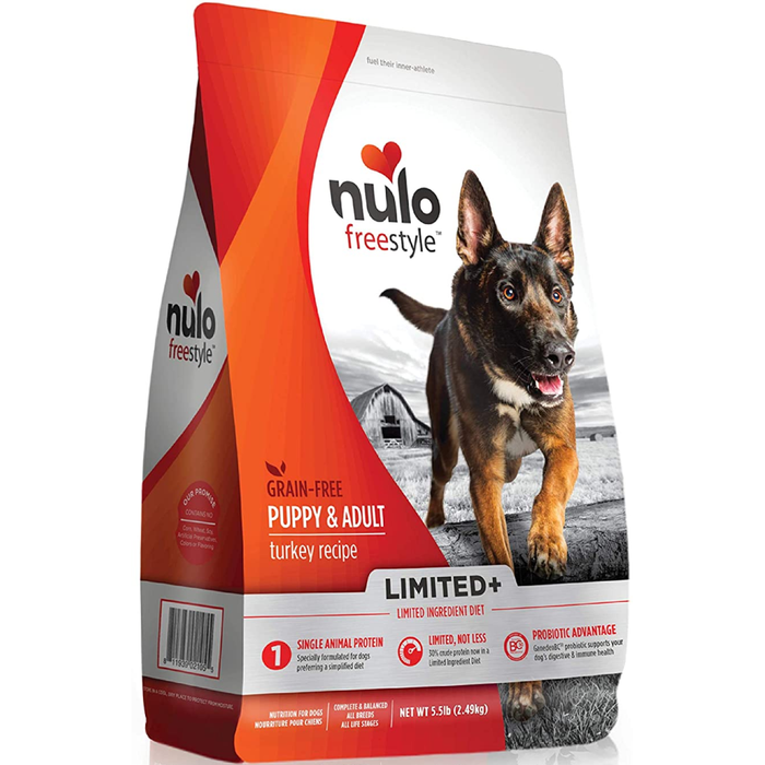 Nulo Freestyle Limited+ Grain Free Turkey Dry Dog Food 5Lb