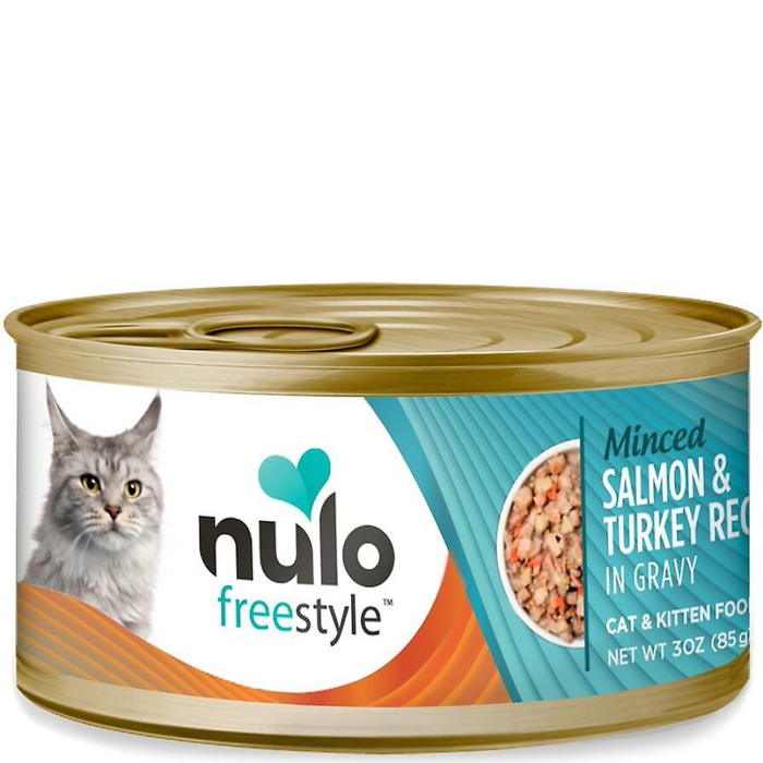 Nulo Freestyle Minced Salmon & Turkey Recipe Canned Cat Food 24Ea/3Oz