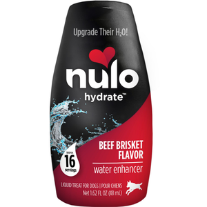 Nulo Hydrate Water Enhancers For Dogs Beef Brisket 1.62Oz - Pet Totality
