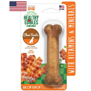 Nylabone Healthy Edibles Longer Lasting Bacon Regular - Pet Totality