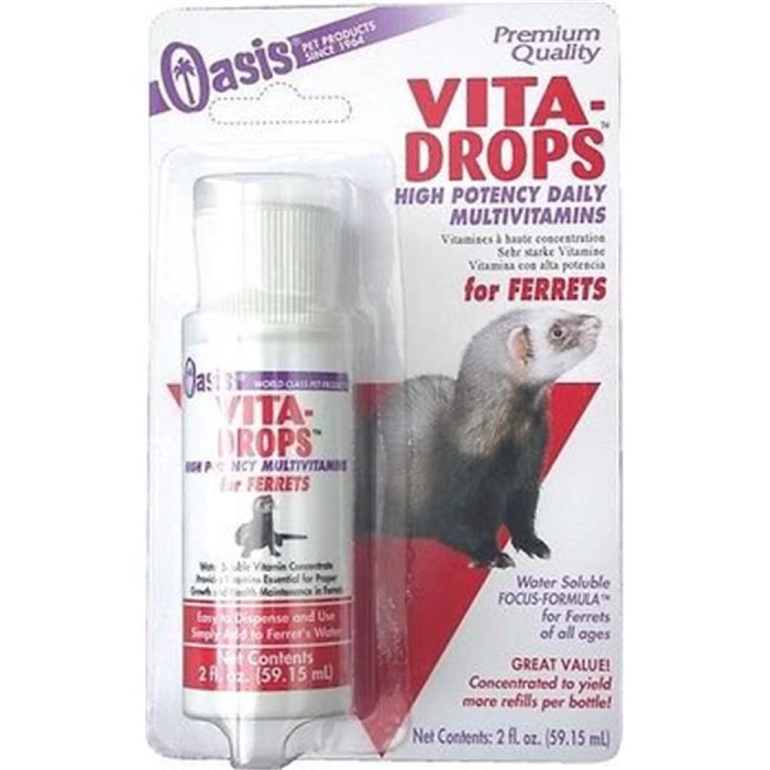 Oasis Vita-Drops For Ferrets 2Oz