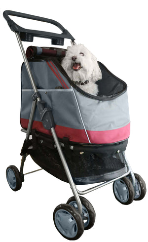 Outdoors 'All-Surface' Convertible All-In-One Pet Stroller Carrier And Car-Seat - Pet Totality
