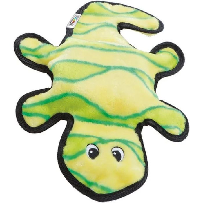 Outward Hound Invincibles Gecko Yellow/Green 2 Squeakers