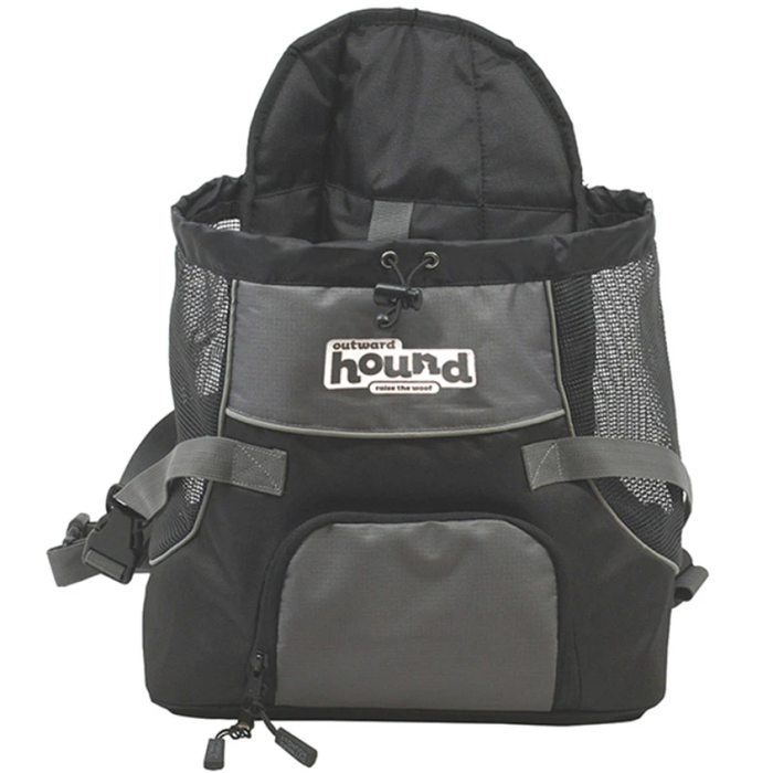 Outward Hound Outward Hound Poochpouch Adjustable Front Carrier For Dogs, Medium, Grey