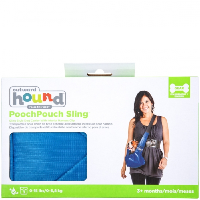 Outward Hound Poochpouch Sling Carrier Blue