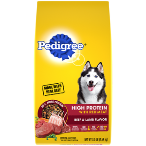 Pedigree High Protein Dry Dog Food 3.5Lb - Pet Totality