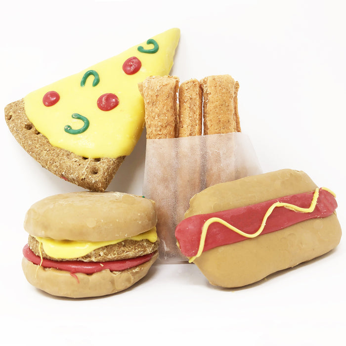 Pet Life 4 Piece All-American Whole-Wheat Oat and Yogurt Dog Biscuit Set