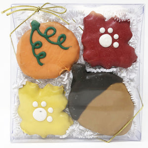 Pet Life 4 Piece Fall Assortment Whole Wheat Oat and Yogurt Dog Biscuit Set - Pet Totality