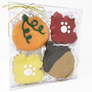 Pet Life 4 Piece Fall Assortment Whole Wheat Oat and Yogurt Dog Biscuit Set - Pet Totality