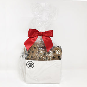 Pet Life 4 Piece 'Get Well Soon' Dog Biscuits and Treats Gift Set - Pet Totality