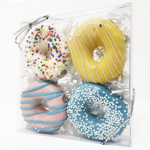 Pet Life 4 Piece Mini Donut Whole Wheat Oat and Yogurt Dog Biscuit Set - Pet Totality