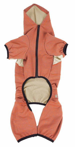 Pet Life  Active 'Fur-Breeze' Heathered Performance 4-Way Stretch Two-Toned Full Bodied Hoodie - Pet Totality
