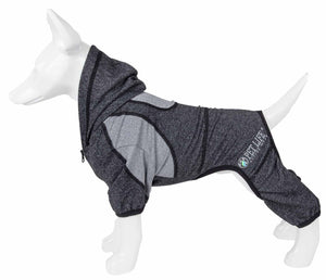 Pet Life  Active 'Fur-Breeze' Heathered Performance 4-Way Stretch Two-Toned Full Bodied Hoodie - Pet Totality