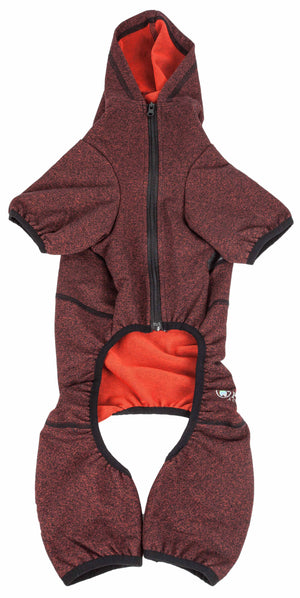 Pet Life  Active 'Fur-Breeze' Heathered Performance 4-Way Stretch Two-Toned Full Bodied Hoodie - Pet Totality