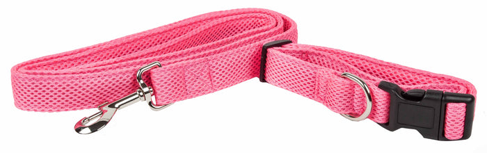 Pet Life  'Aero Mesh' 2-In-1 Dual Sided Comfortable And Breathable Adjustable Mesh Dog Leash-Collar