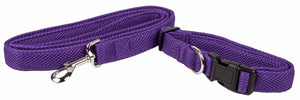 Pet Life  'Aero Mesh' 2-In-1 Dual Sided Comfortable And Breathable Adjustable Mesh Dog Leash-Collar - Pet Totality