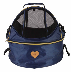 Pet Life  'Air-Venture' Dual-Zip Airline Approved Panoramic Circular Travel Pet Dog Carrier - Pet Totality