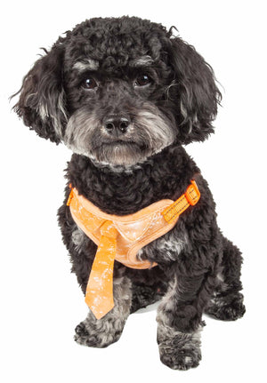 Pet Life  'Bonatied' Mesh Reversible And Breathable Adjustable Dog Harness W/ Designer Neck Tie - Pet Totality