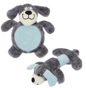 Pet Life Cozy Play Plush 2 Set Of Matching Squeaking Chew Dog Toys - Pet Totality