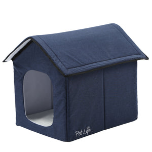 Pet Life "Hush Puppy" Electronic Heating and Cooling Smart Collapsible Pet House - Pet Totality