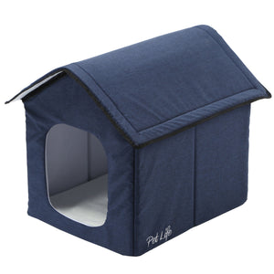 Pet Life "Hush Puppy" Electronic Heating and Cooling Smart Collapsible Pet House - Pet Totality